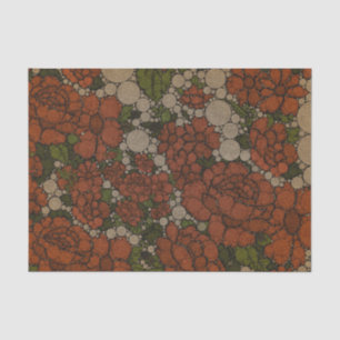 Vintage Floral Texture Abstract Tissue Paper