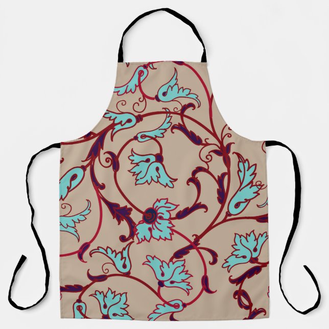 Vintage floral texture pattern. Seamless pattern,  Apron (Front)
