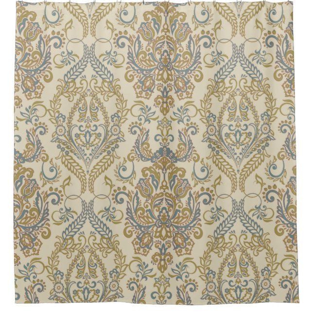 Vintage Floral textured design. Damask Seamless vi (Front)