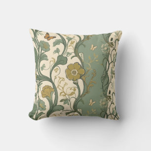 vintage floral throw pillow