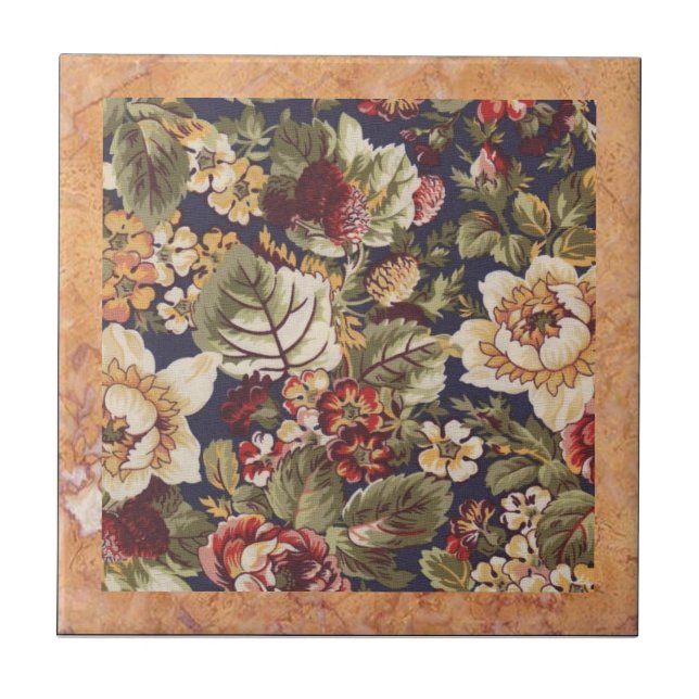 Vintage Floral Tile (Front)