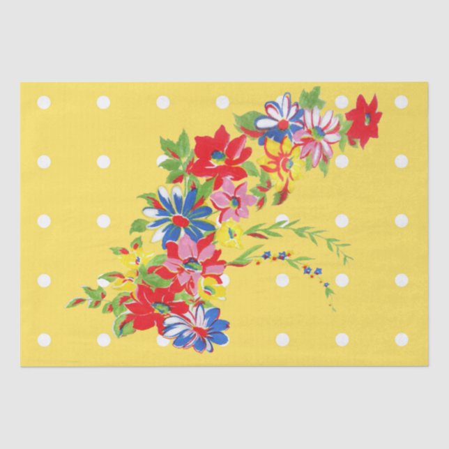 Vintage Floral Tissue Paper (Front)