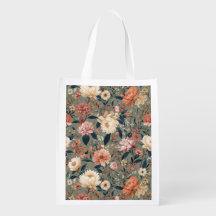 Vintage Floral Tote Bag 