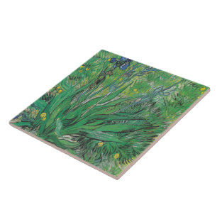 Vintage Floral Van Gogh Iris Tile
