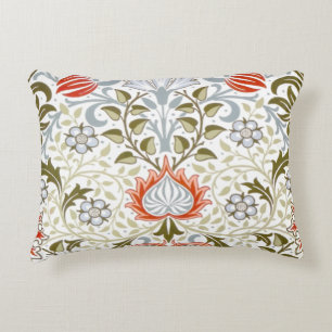 Vintage Floral Wallpaper by William Morris (1879) Accent Pillow