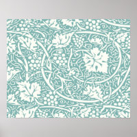 Vintage Floral Wallpaper Grape Pattern