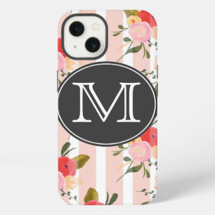 Vintage Floral Wallpaper Monogram iPad Mini Case