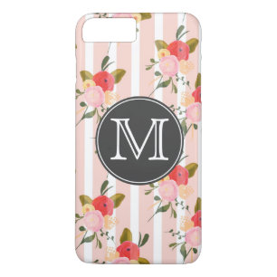 Vintage Floral Wallpaper Monogram iPhone 7 Case