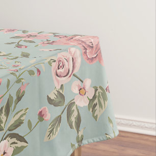 Vintage Floral Wallpaper Tablecloth