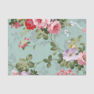 Vintage Floral Wallpaper Tissue Paper