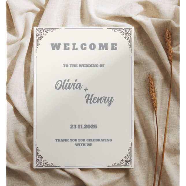 Vintage Floral Wedding Invitation Elegant template (Creator Uploaded)