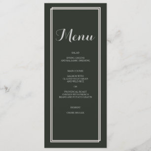 Vintage Floral Wedding Suite   Menu Card