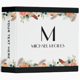 Vintage Floral White Colour Binder