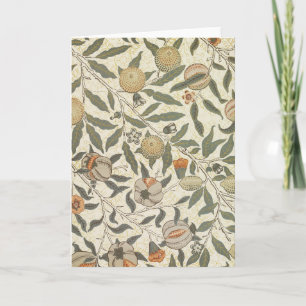 Vintage Floral William Morris Fruit Card