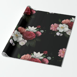 Vintage floral wrapping paper