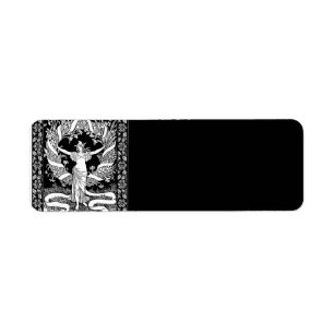 Vintage Floral WreathReturn Address Label