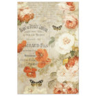 Vintage Florals and Ephemera Decoupage