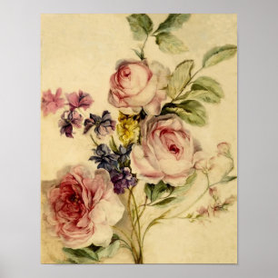 Vintage Florals from 18th Century Poster
