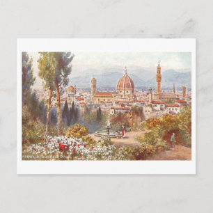 Vintage Florence Skyline Postcard