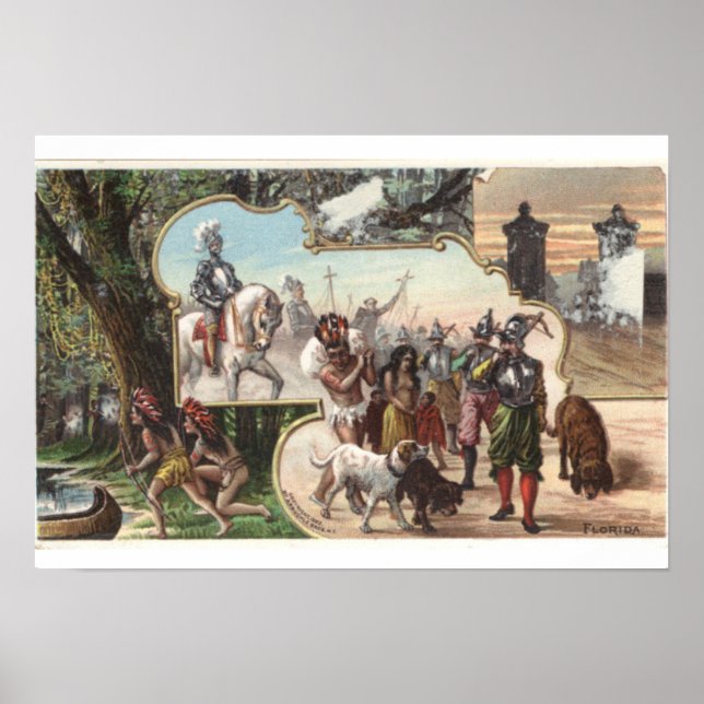 Vintage "Florida" Arbuckle Bros coffee Poster (Front)