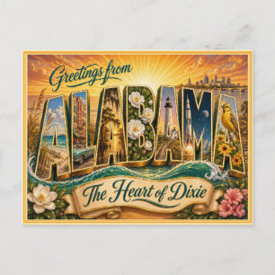 Vintage Florida Greeting From Postcard