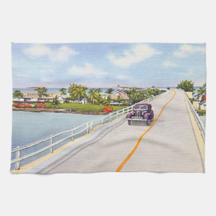 Vintage Florida Keys Pigeon Key Kitchen Towel