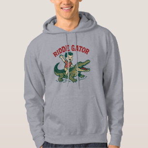 Vintage Florida Kitsch Ridde Gator Retro Alligator Hoodie