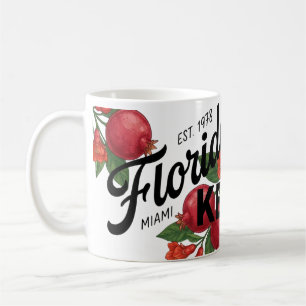 Vintage Florida Pomegranate Miami Botanical Fruit Coffee Mug