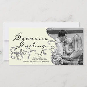 Vintage Flourish Noël Photos Modèle