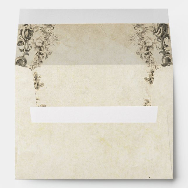 vintage flourishes old paper envelopes (Back (Bottom))