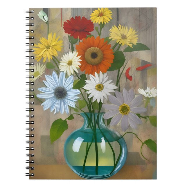 vintage flower 1 notebook (Front)
