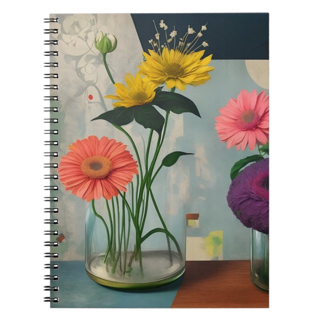 vintage flower 2 notebook (Front)