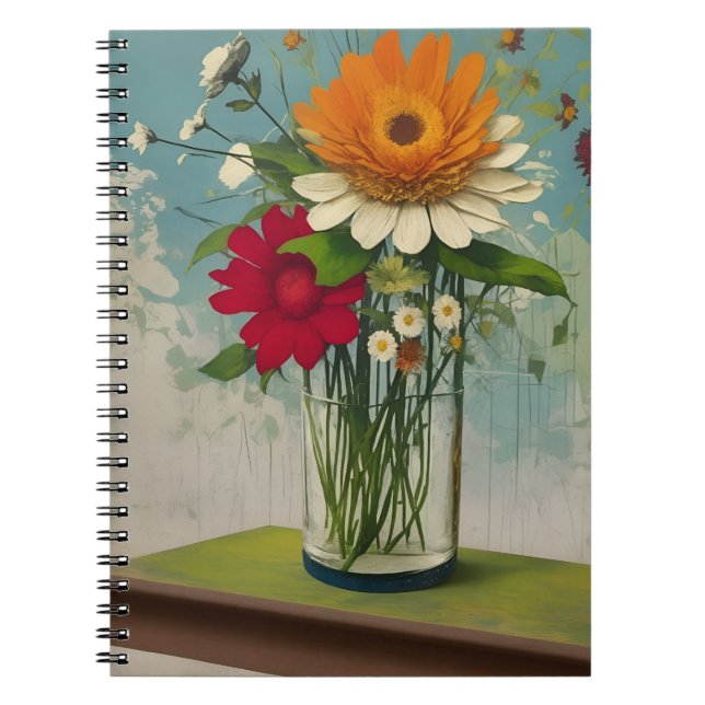 vintage flower 3 notebook (Front)