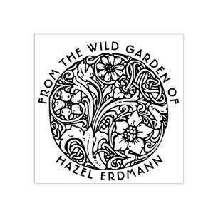 VINTAGE FLOWER BOUQUET GARDEN STAMP