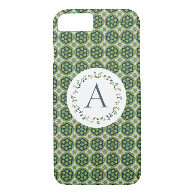 Vintage Flower Case with Initial (Back)