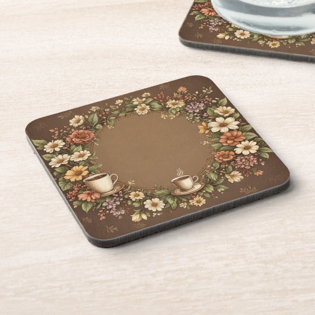 Vintage flower coaster (Left Side)