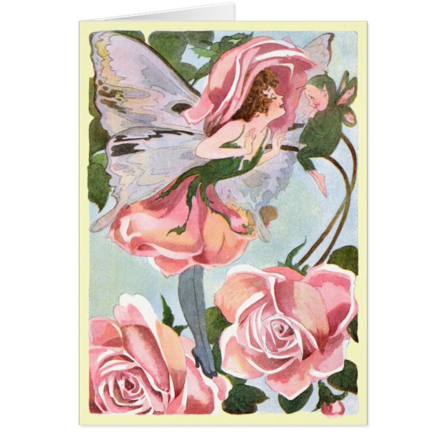 Vintage Flower Faerie All Occation Cards (Front)