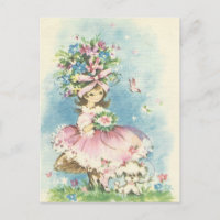 Vintage Flower Girl