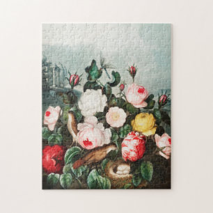 Vintage Flower Illustration  Jigsaw Puzzle