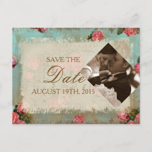 Vintage Flower Paper - Postcard