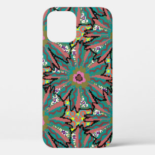 Vintage flower pattern. Doodle style, spring flor iPhone 12 Case