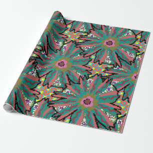 Vintage flower pattern. Doodle style,  spring flor Wrapping Paper