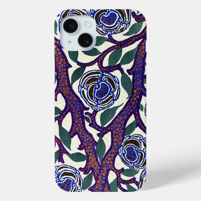 Vintage Flower Pattern Phone Case (Back)