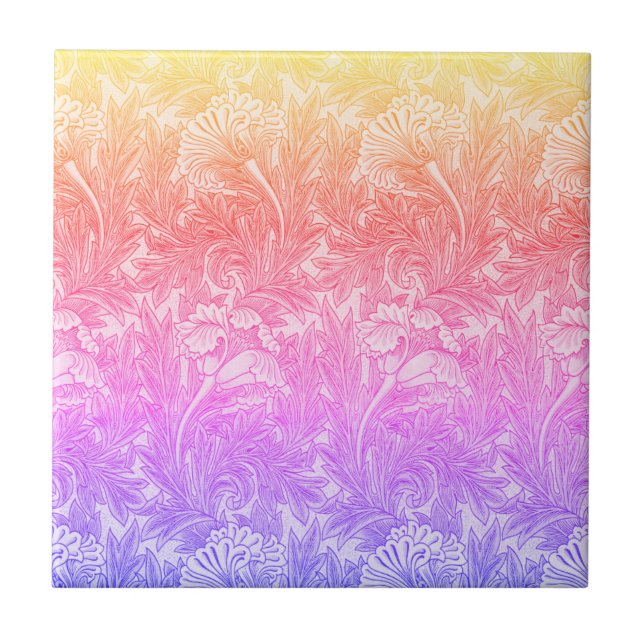 Vintage flower pattern  tile (Front)
