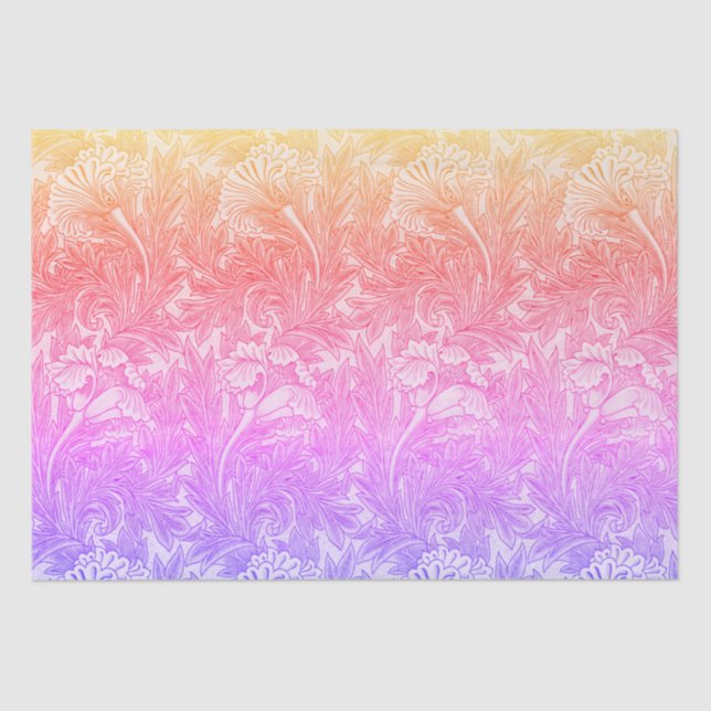 Vintage flower pattern wrapping paper (Front)