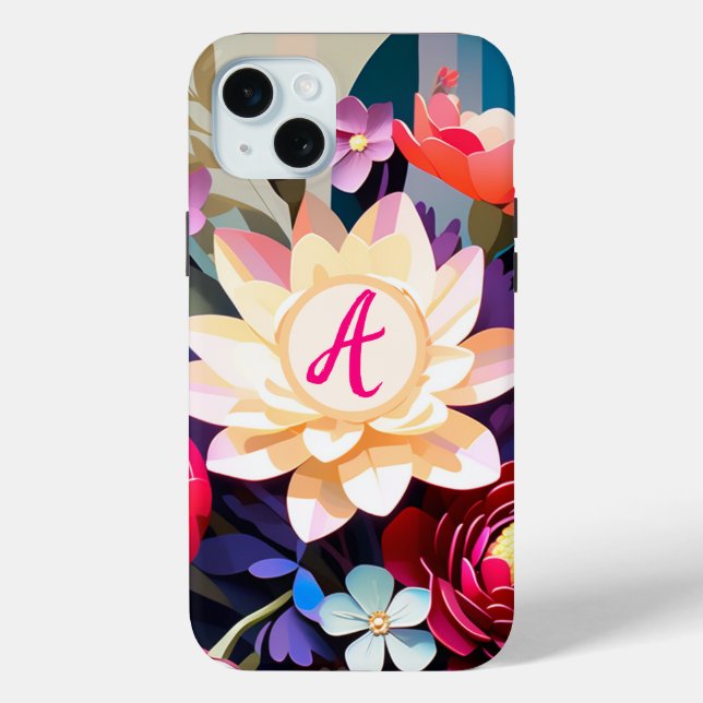 Vintage Flower Personalized  Case-Mate iPhone Case (Back)