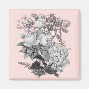 Vintage Flower Print Magnet