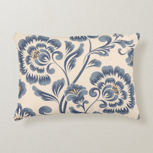 Vintage flower seamless pattern element. Elegant t Accent Pillow