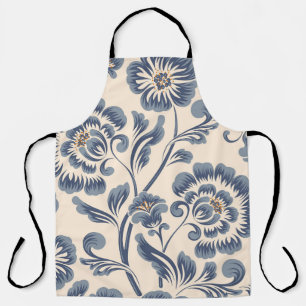 Vintage flower seamless pattern element. Elegant t Apron