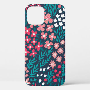 Vintage flower seamless pattern. Endless repeated iPhone 12 Case